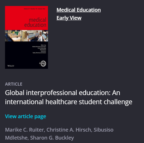 Interprofessional Education — U21 Health Sciences